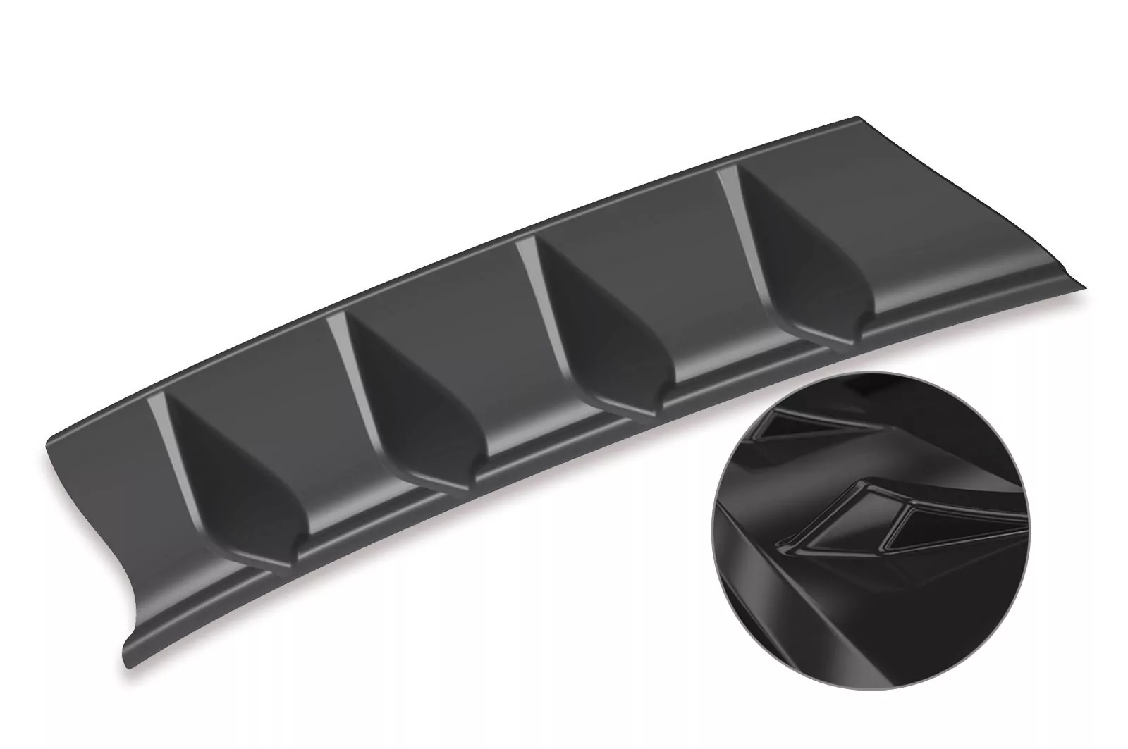 Heckansatz für VW Golf 7 (Facelift) Glossy (schwarz hochglanz)