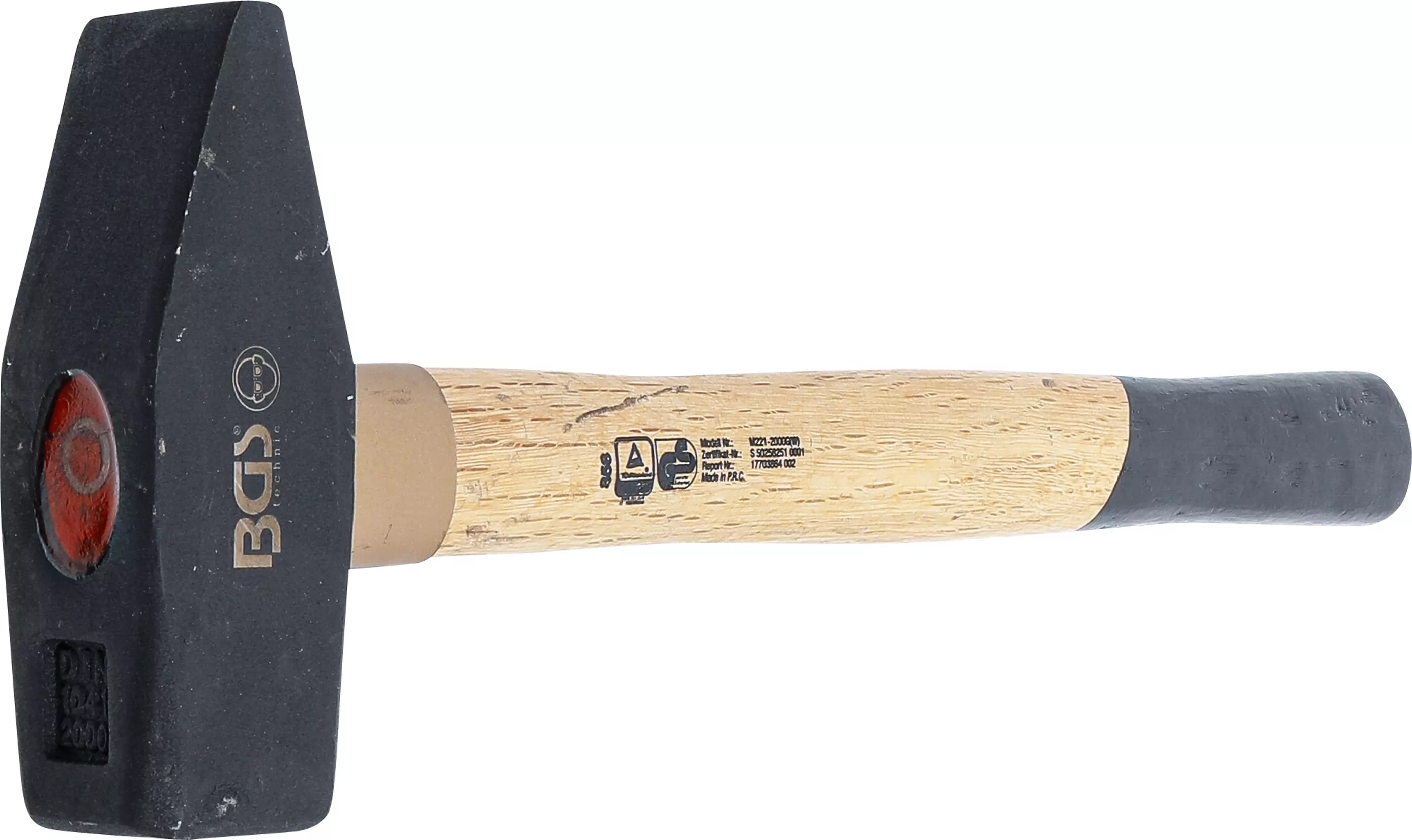 Schlosserhammer | Holz-Stiel | DIN 1041 | 2000 g