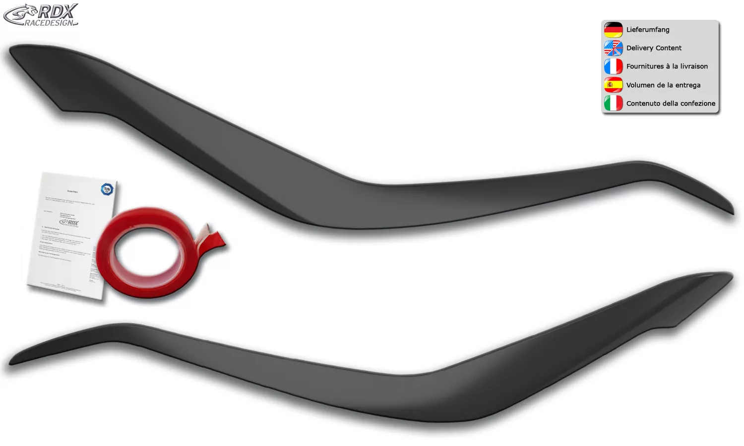 RDX Scheinwerferblenden für KIA Sportage QL / QLE (2015-2022) Böser Blick