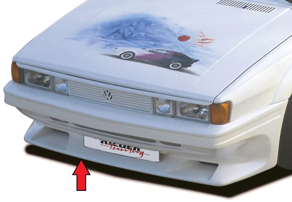 Rieger Spoilerstoßstange Breitbau II für VW Scirocco 2 - Coupé 88- carbon optik