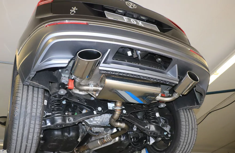 VW Tiguan II Benzin - 4motion  Endschalldämpfer Ausgang rechts/links - 160x90 Typ 38 rechts/links