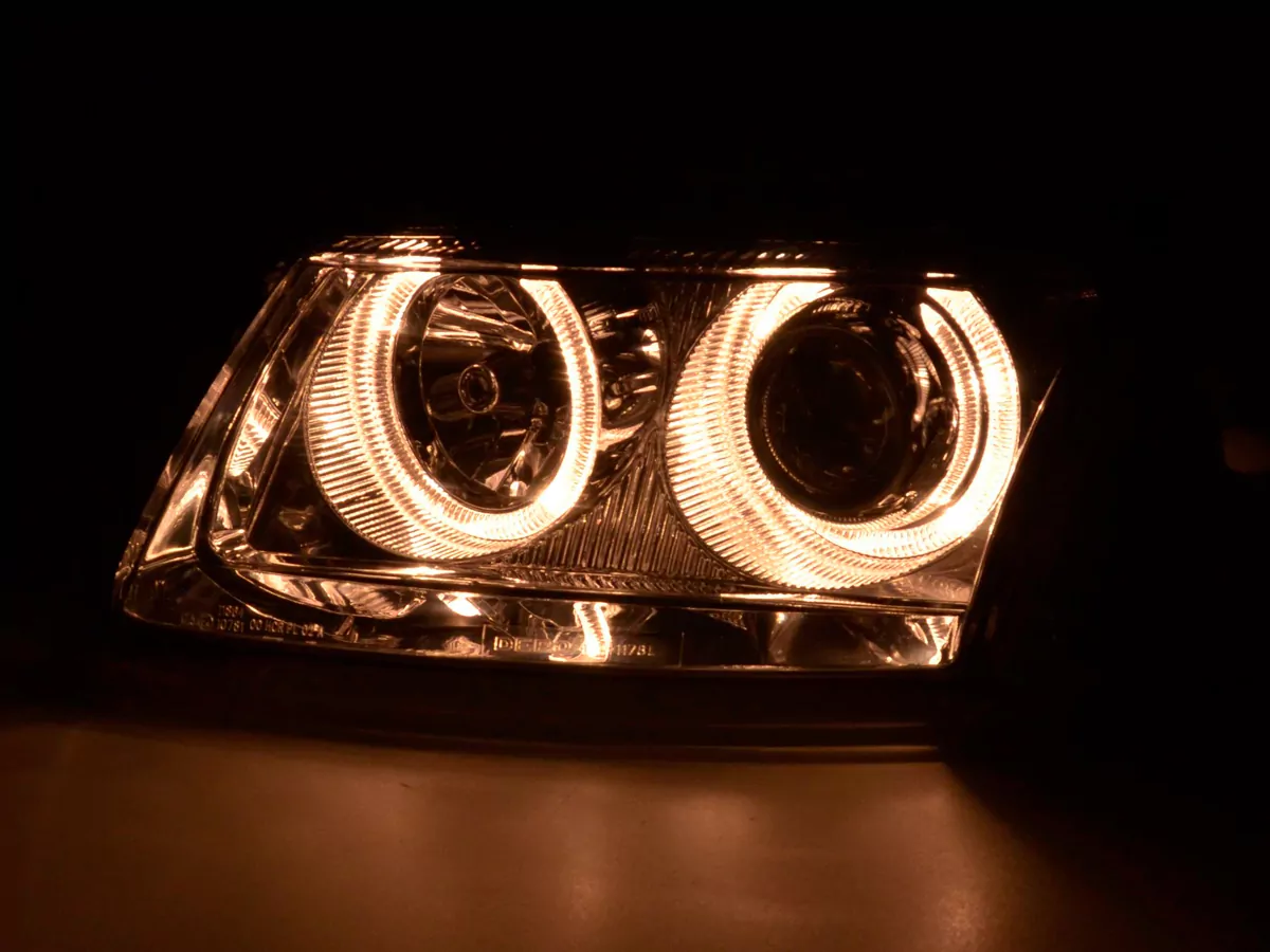 Scheinwerfer Set Angel Eyes VW Passat Typ 3B Bj. 97-00 chrom