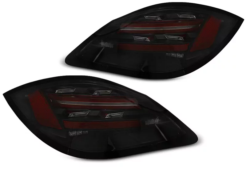 Led Bar Tail Lights Black Smoke Seq Fits Porsche Boxster / Cayman 987 09-12