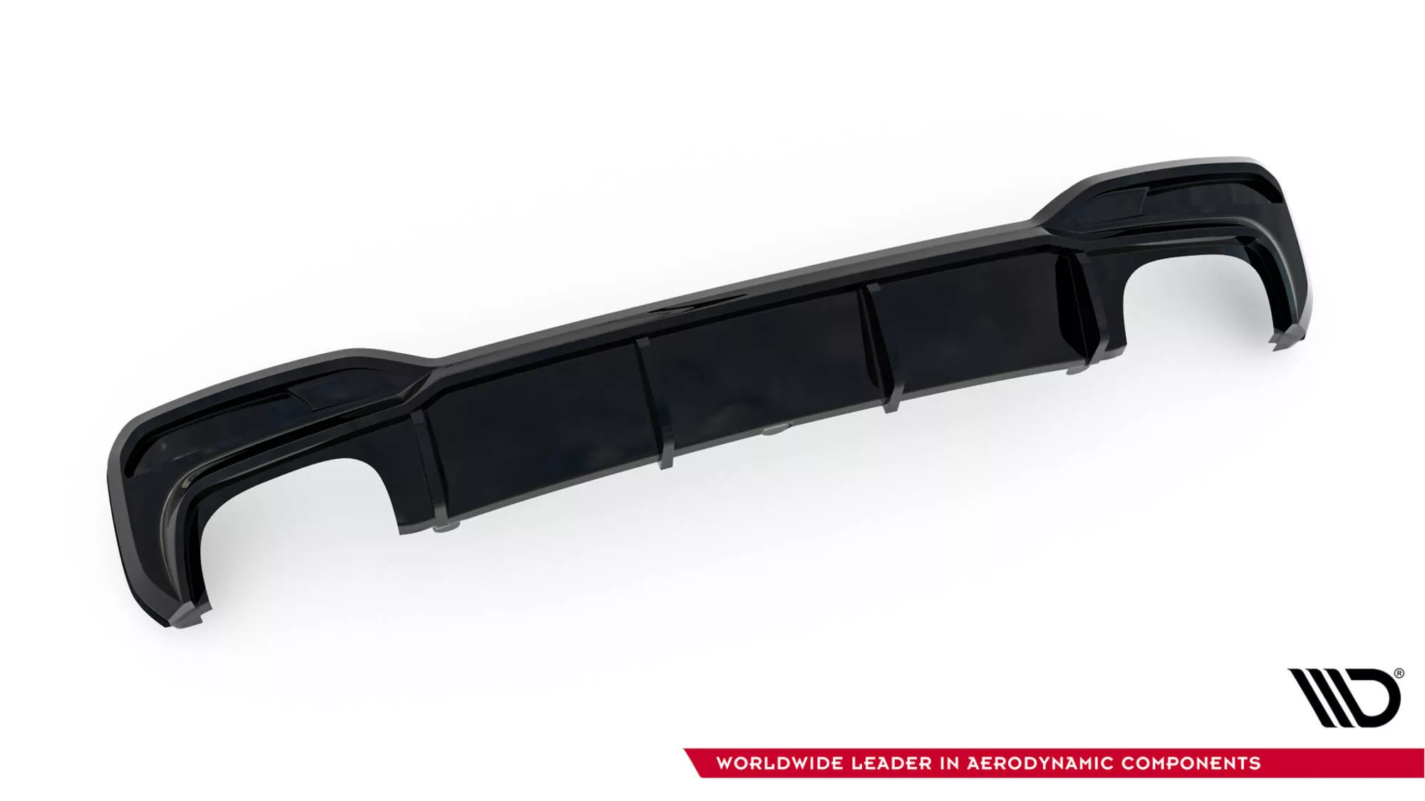 Diffusor Heck Ansatz Für BMW M550i Limousine G30  Schwarz Hochglanz