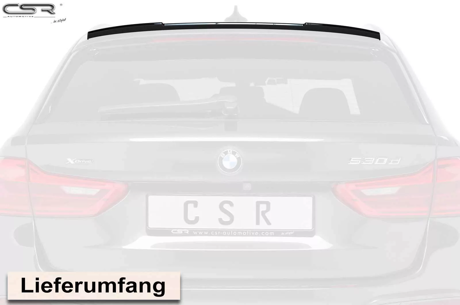 Heckflügel mit ABE für BMW 5er G31 HF624-M Carbon Look (matt)