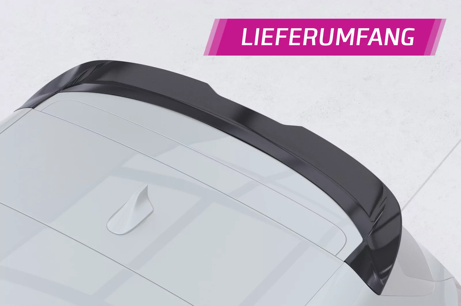 Heckflügel mit ABE für Kia Ceed (CD) SW HF989 Schwarz Strukturiert