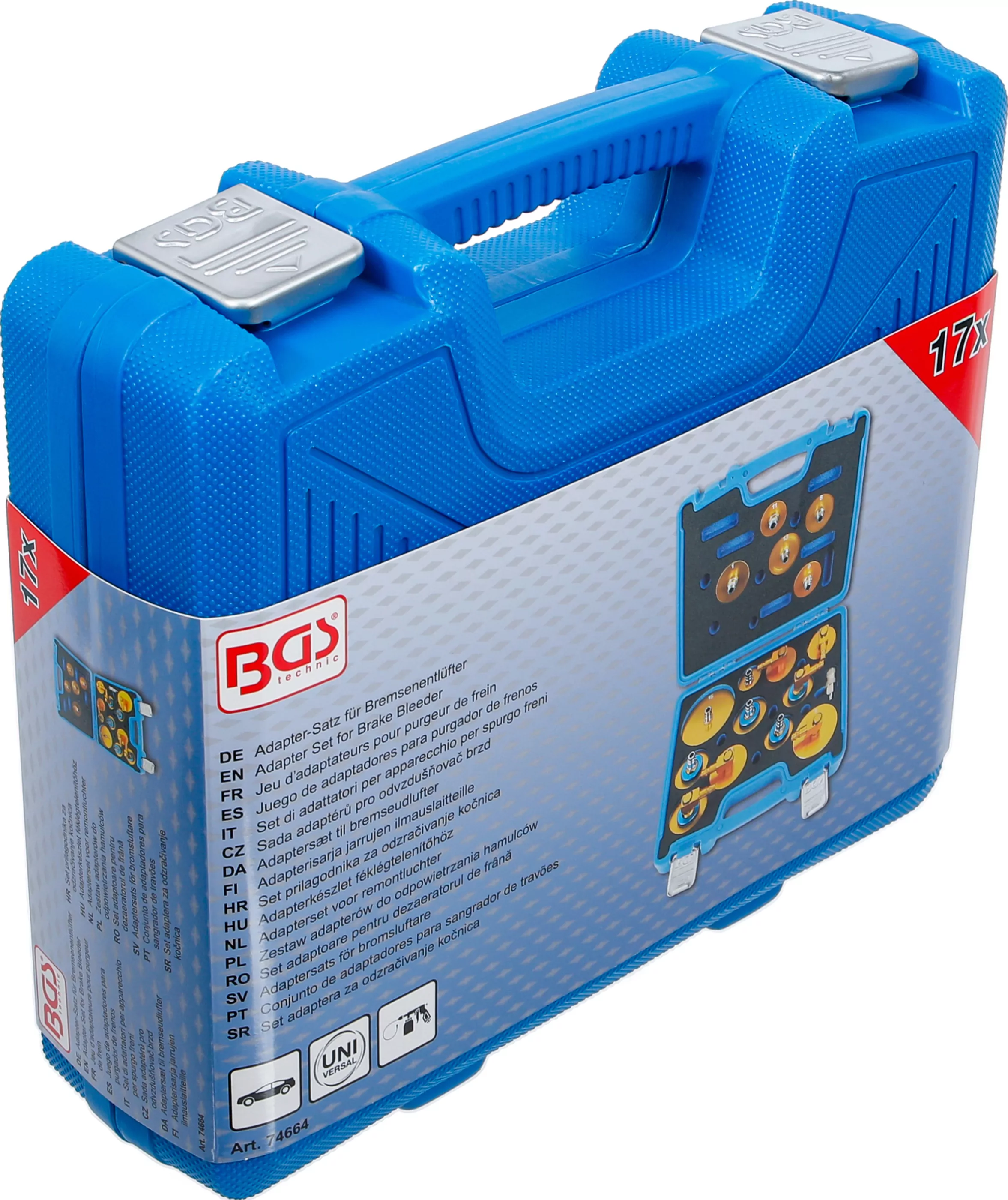 Adapter-Satz für Bremsenentlüfter | 17-tlg.