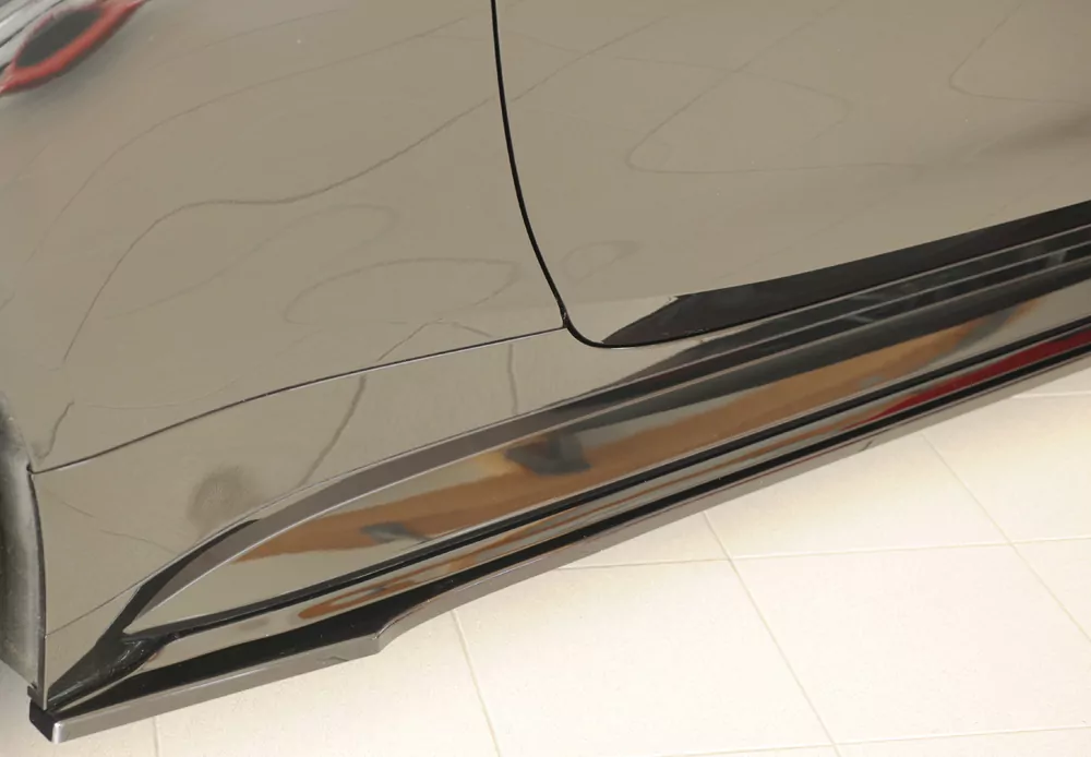 Rieger Seitenschweller rechts ansatz glanz schwarz für BMW 4er G83 M4 (G234M) Cabrio 06.21-