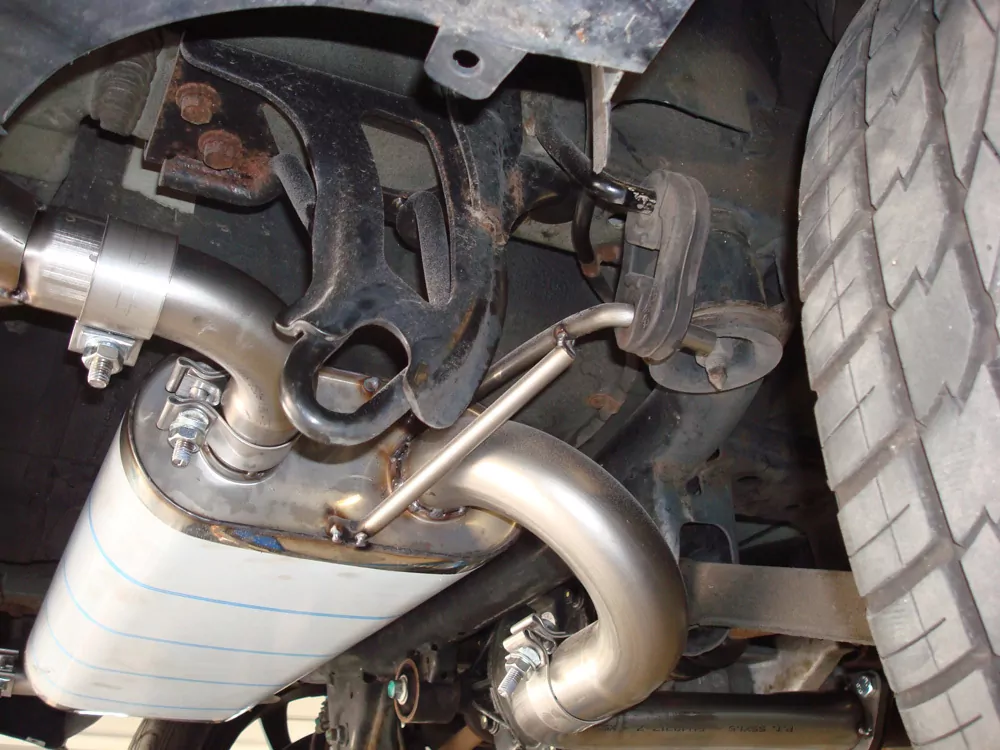 Hyundai Tucson Allrad 2,7l - JM  Endschalldämpfer quer Ausgang rechts/links - 2x90 Typ 12 rechts/links