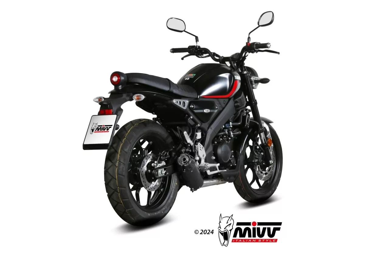 MIVV HR-1 Edelstahl Schwarz YAMAHA XSR 125 22-24