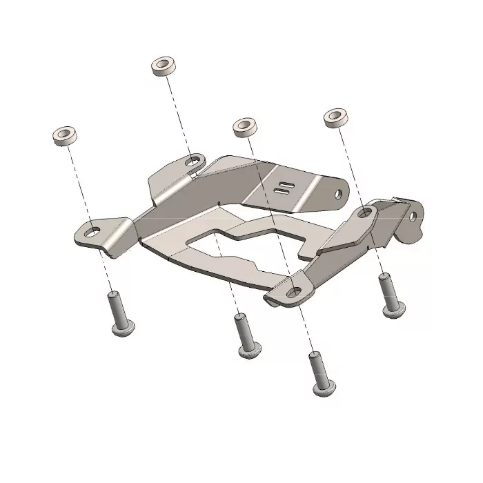 Kennzeichenhalter | HONDA CB650R / CBR650R | 19-20 verstellbar | schwarz | inkl. Reflektorhalter
