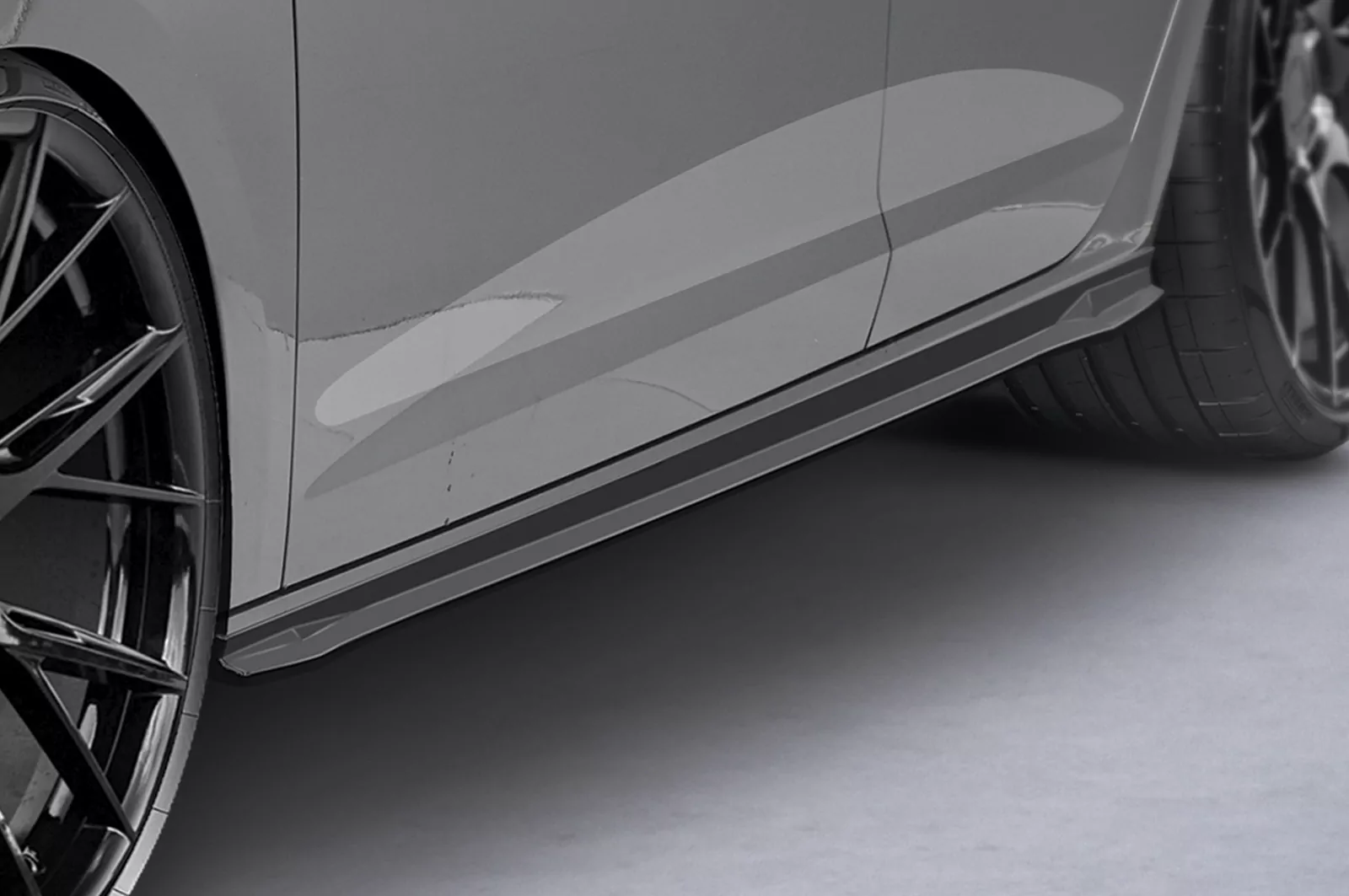 Seitenschweller für Seat Leon 3 (Typ 5F) Cupra/FR SS488 Schwarz Strukturiert