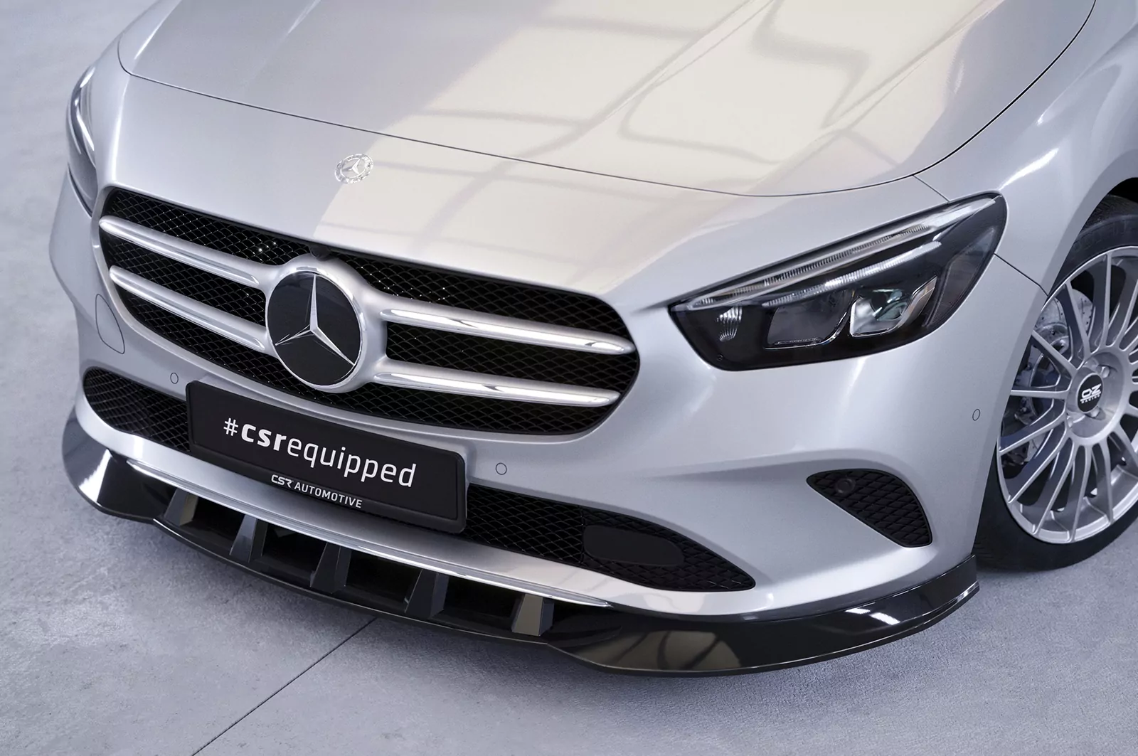 Cup-Spoilerlippe mit ABE für Mercedes Benz B-Klasse W247 CSL537 Schwarz Strukturiert