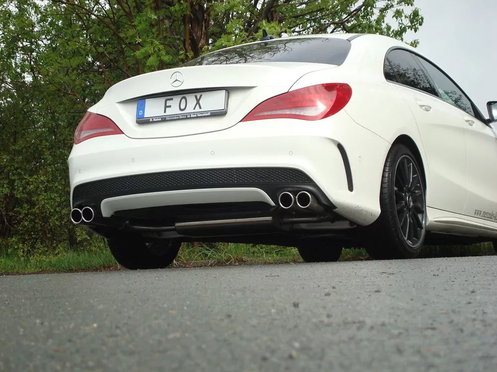 Mercedes CLA - C117/ X117 Frontantrieb  Endschalldämpfer quer Ausgang rechts/links - 2x80 Typ 12 rechts/links
