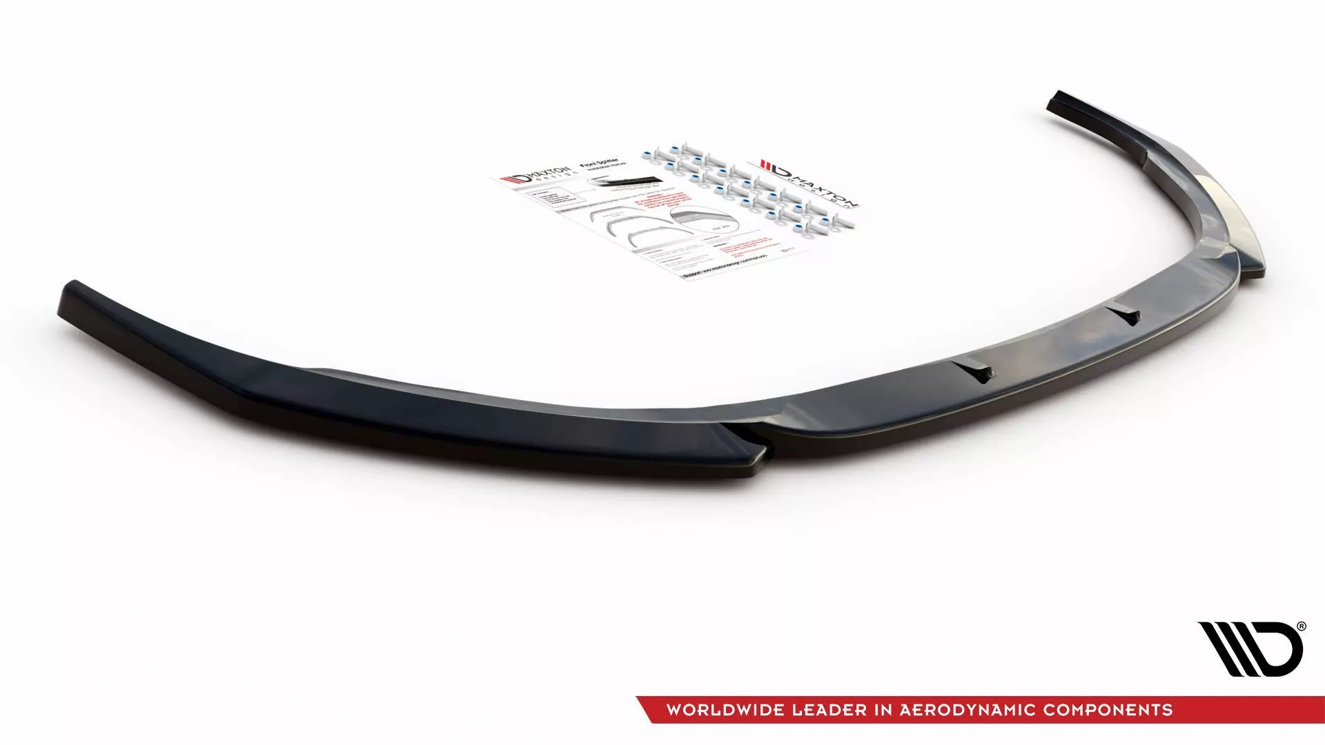 Front Ansatz V.2 Für Peugeot 308 GT Mk2 Facelift Schwarz Hochglanz