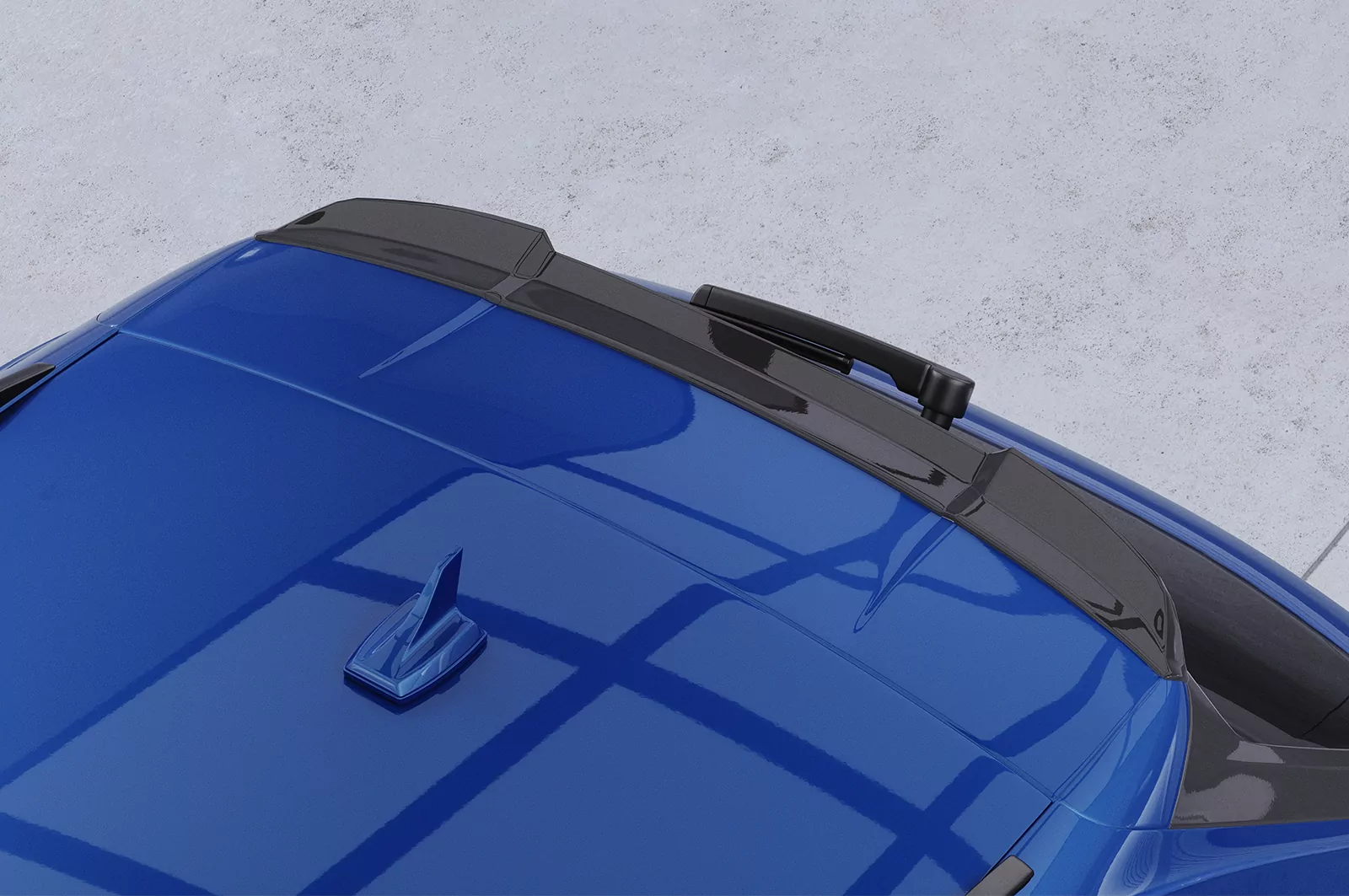 Heckflügel mit ABE für Audi A4 B9 (Typ 8W) Avant HF577 Strukturiert (schwarz matt)