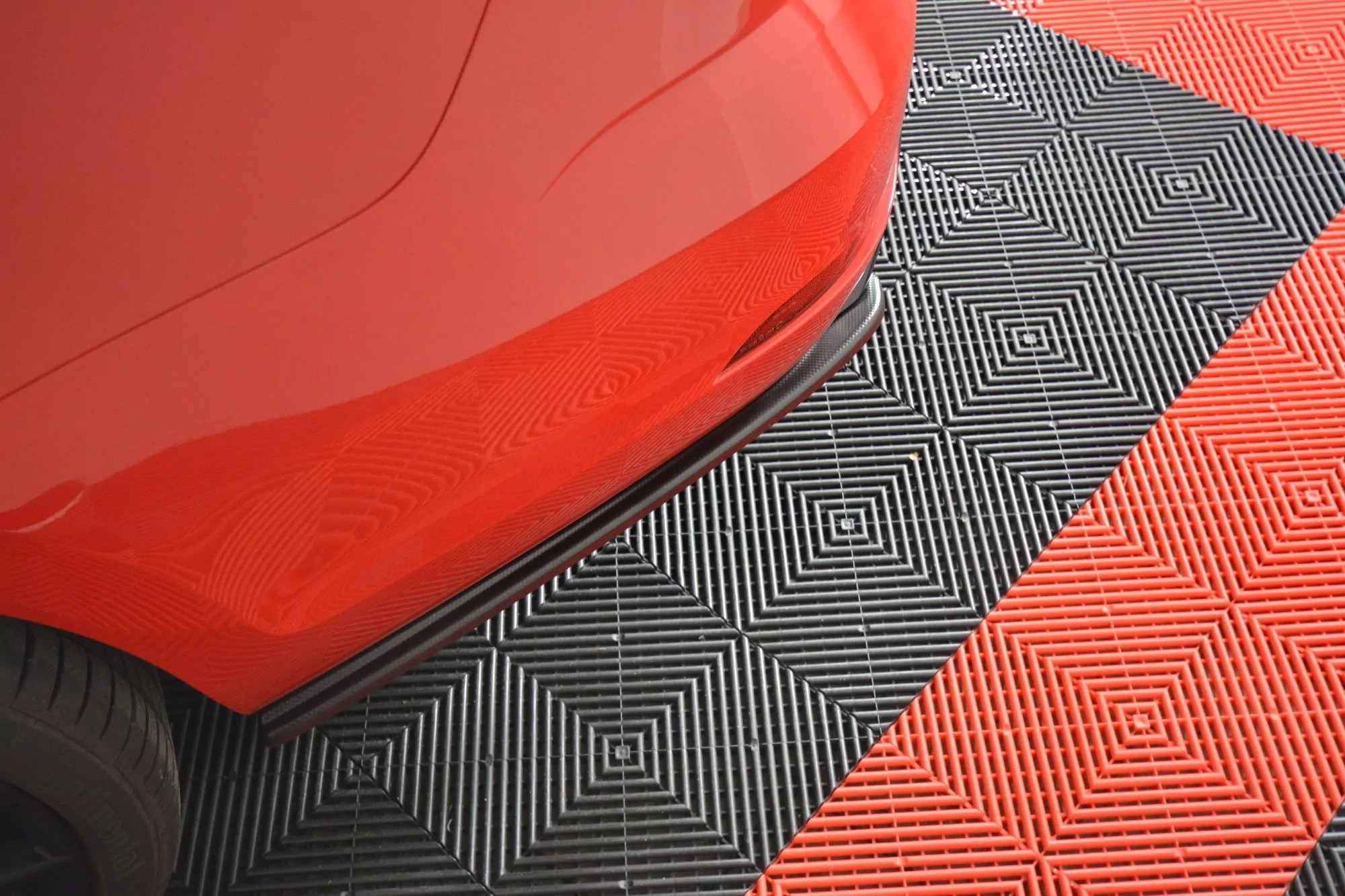 Heck Ansatz Flaps Diffusor Passend Für Diffusor V.1 Passend Für VW GOLF 7 R VARIANT FL  Schwarz Hochglanz Schwarz Hochglanz