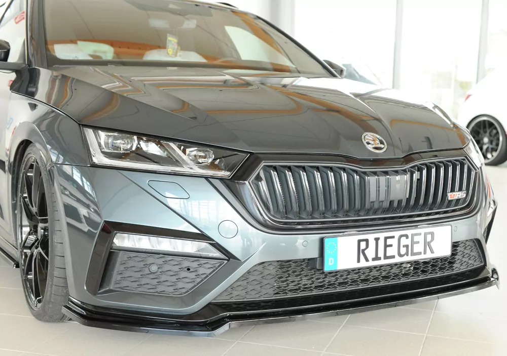 Rieger Spoilerschwert glanz schwarz für Skoda Octavia RS (NX) Lim. 07.20-07.24 (bis Facelift)