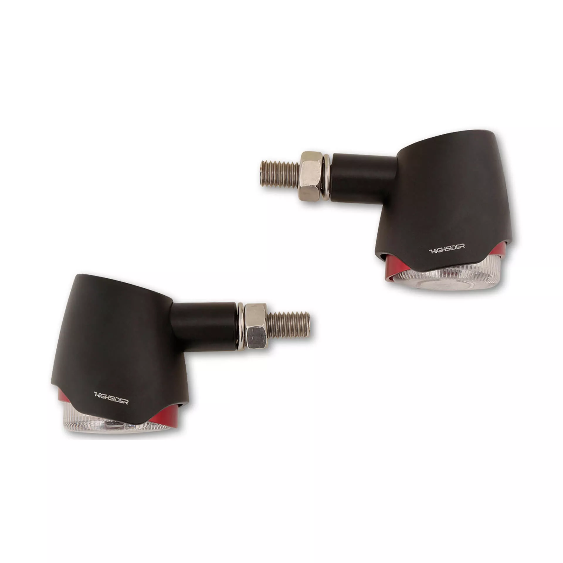 HIGHSIDER pro Akron-X LED Rück-, Bremslicht, Blinker Schwarz/Getönt 3in1, E-Geprüft (Paar)