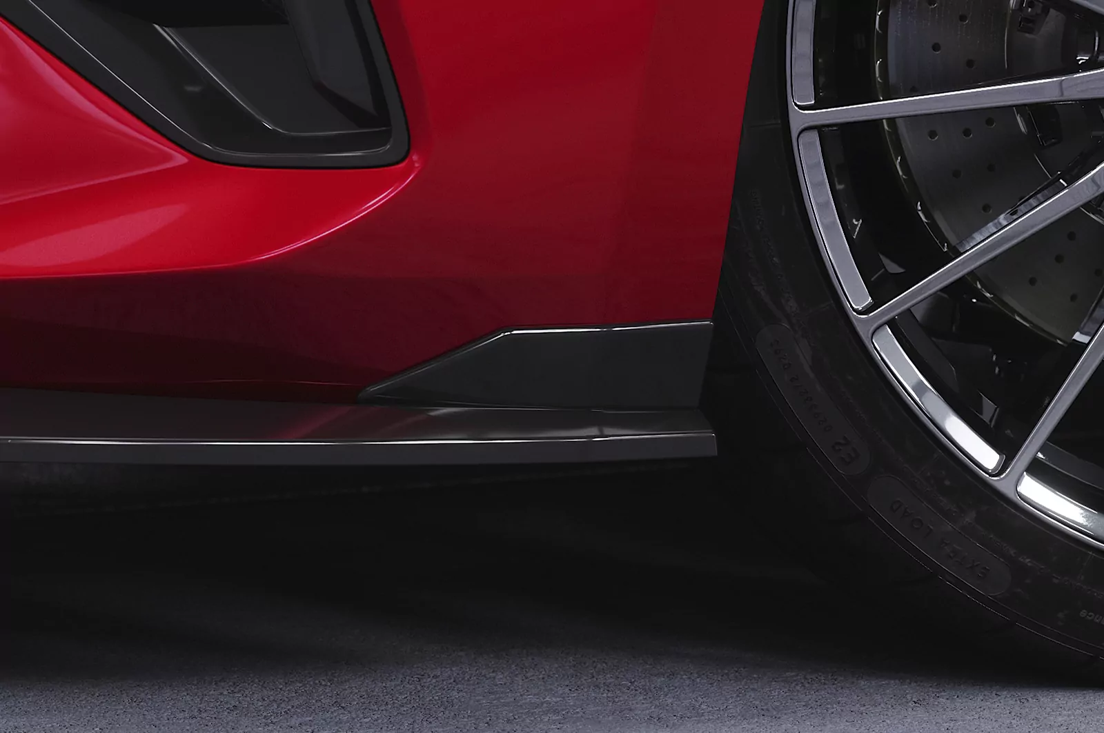 Cup-Spoilerlippe mit ABE für Opel Astra L CSL787 Schwarz Strukturiert