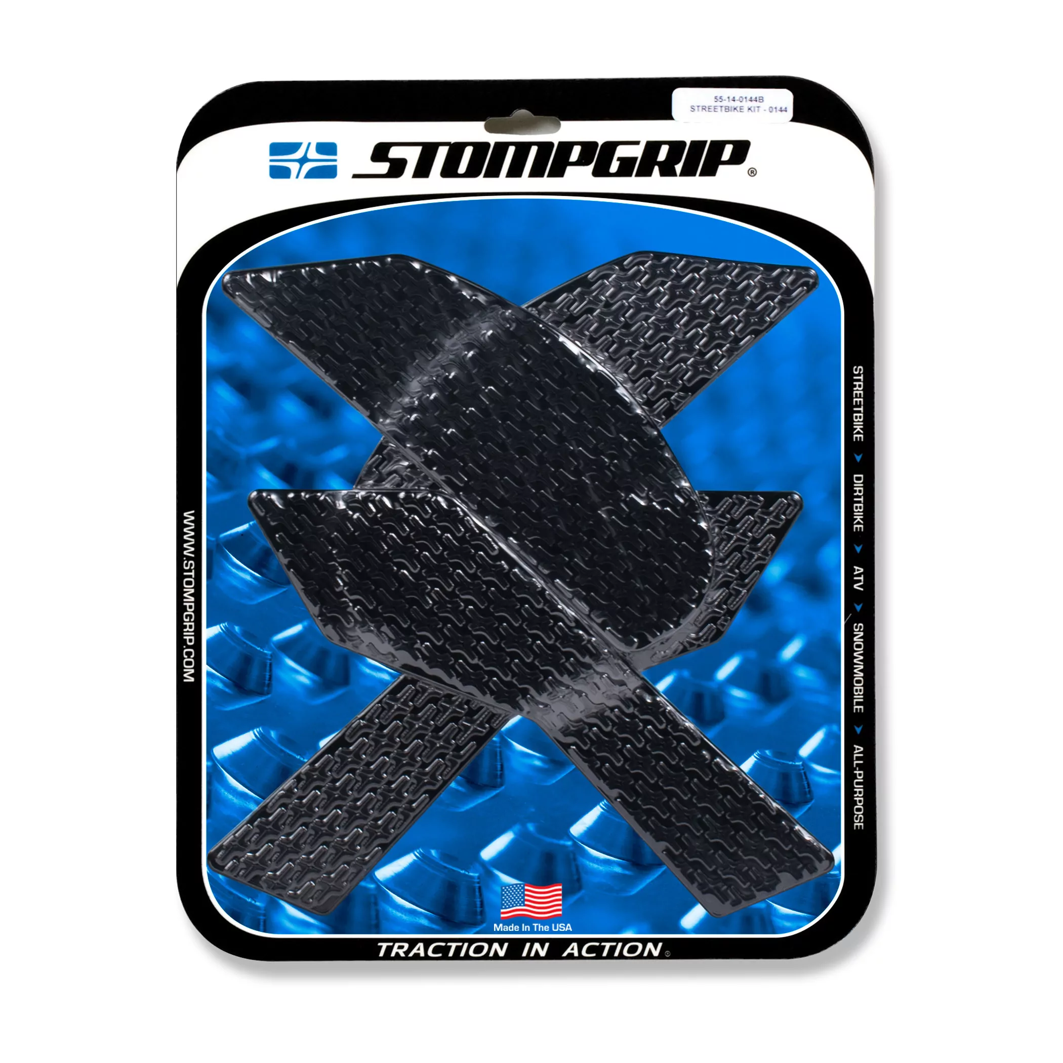 Stompgrip Traction Pad Icon für Kawasaki Z900 17-22 Schwarz