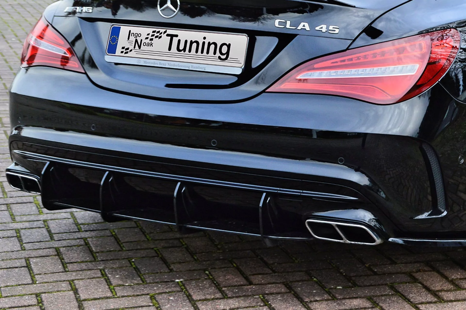 Heckeinsatz Diffusor für Mercedes CLA 45 AMG Facelift