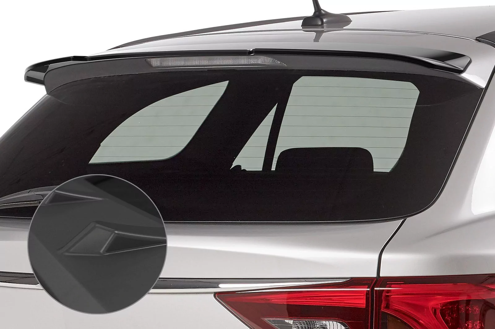 Heckflügel mit ABE für Toyota Avensis (T27) Kombi Lackierfreundlich (schwarz matt)