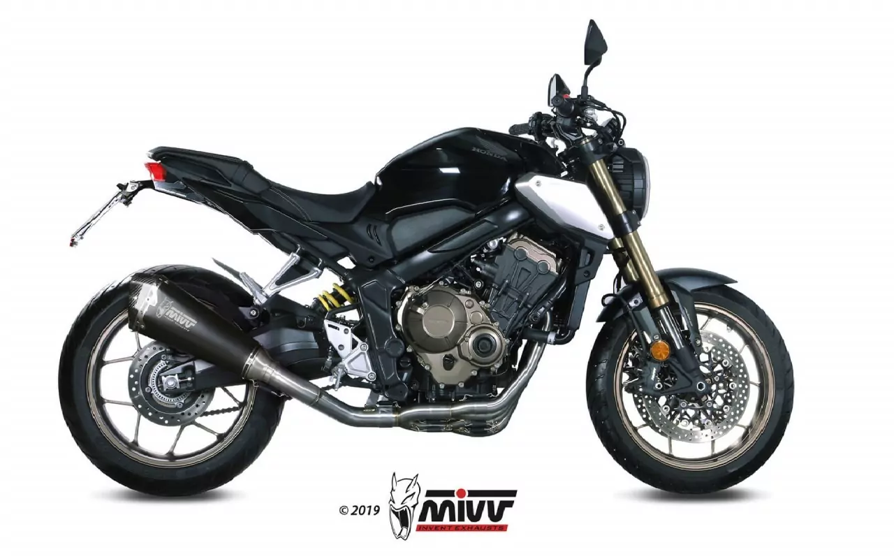 MIVV Delta Race Edelstahl Schwarz Honda CBR 650 R ´19-21/Honda CB 650 R ´19-21