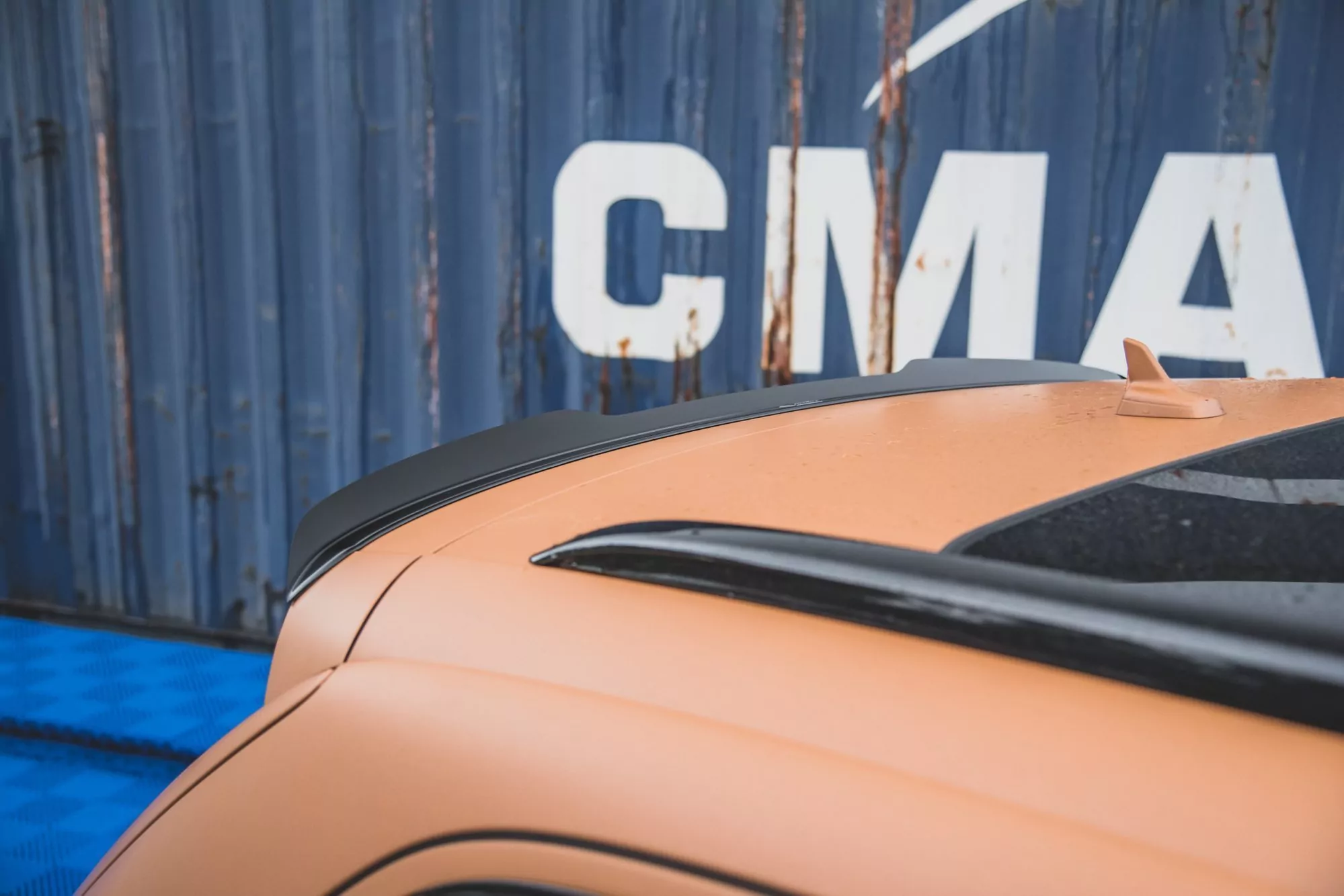 Spoiler CAP Passend Für Audi Q7 S-Line Mk.1 Schwarz Hochglanz