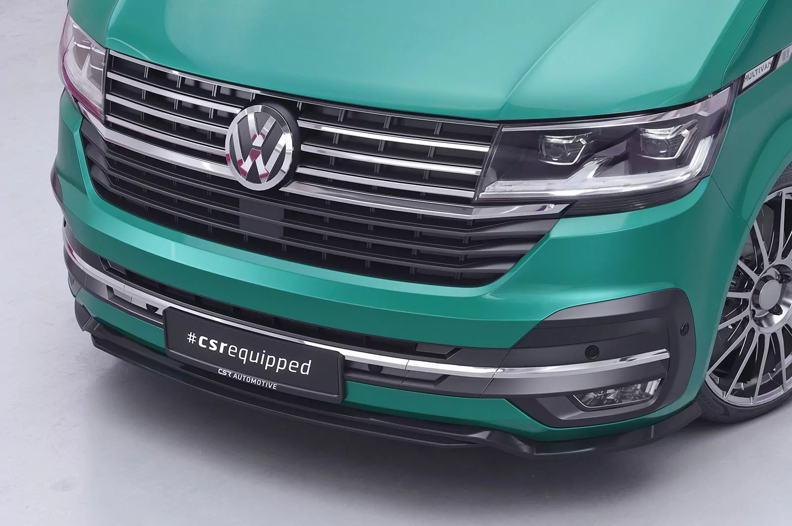 Cup-Spoilerlippe mit ABE für VW T6.1 CSL464 Strukturiert (schwarz matt)