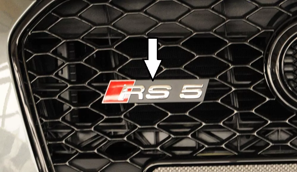 Audi RS5-Logo für Audi RS5 (B8) Cabrio 01.12-06.16 (ab Facelift)
