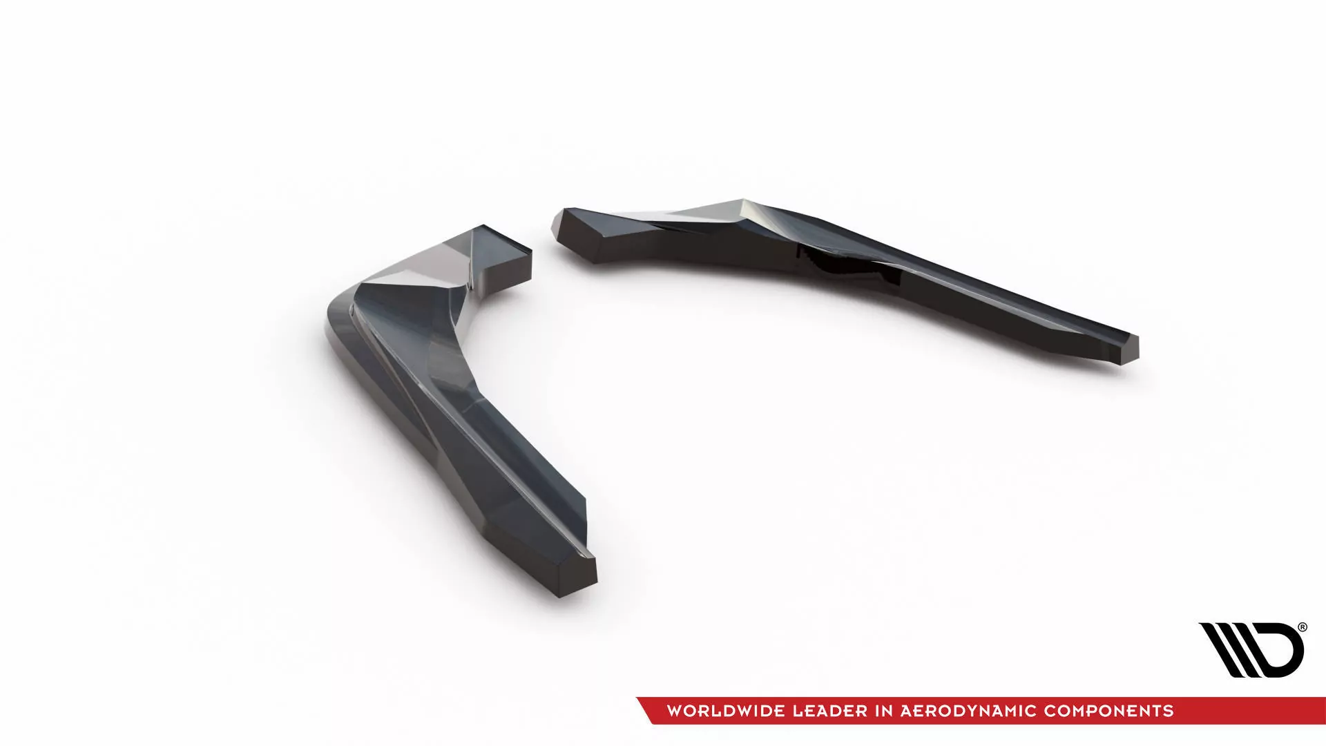 Heck Ansatz Flaps Diffusor V.1 Für BMW M2 G87 Schwarz Hochglanz