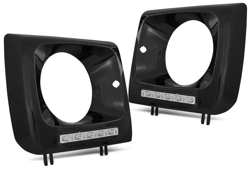 Headlightsled Drl Black Fits Mercedes W461,w463 01-12