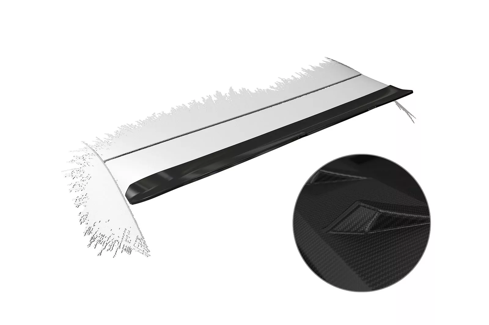 Heckflügel mit ABE für Audi A1 8X Sportback HF790-M Carbon Look (matt)