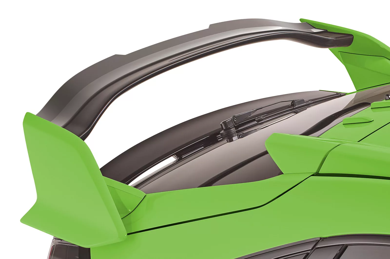 Heckflügel mit ABE für Honda Civic Type R FK8 Lackierfreundlich (schwarz matt)