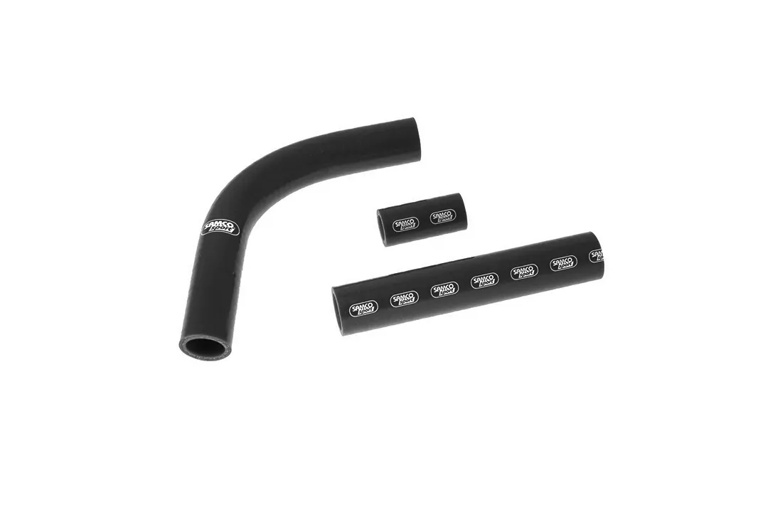 SAMCO SPORT Siliconschlauch Kit classic matt schwarz für Suzuki RG400 RG500 Gamma Modelljahr 1985-1987