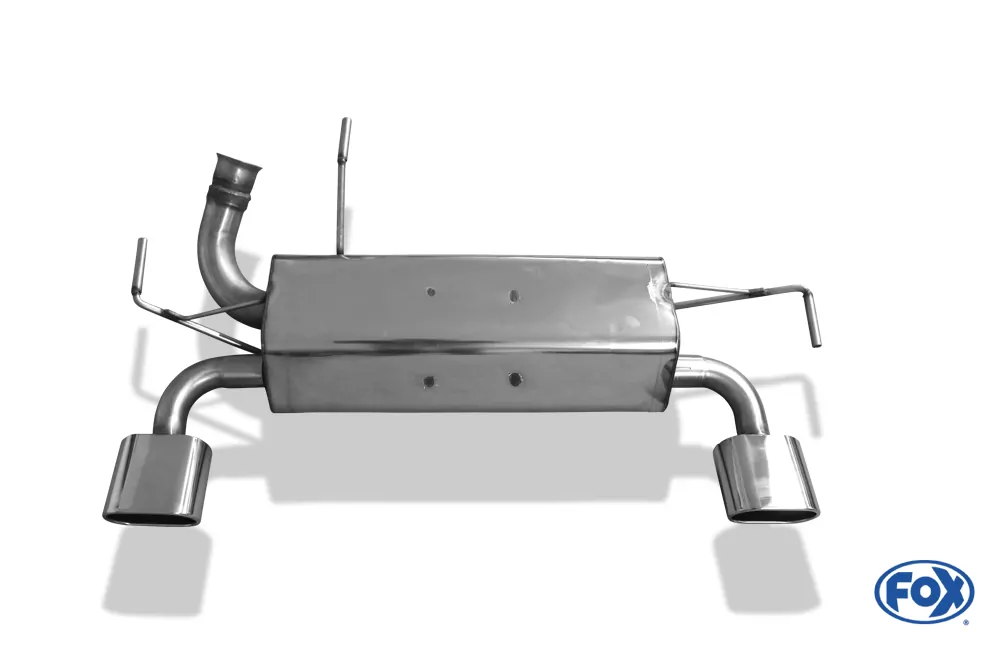 Peugeot 206 RC  Endschalldämpfer quer Ausgang rechts/links - 135x80 Typ 52 rechts/links