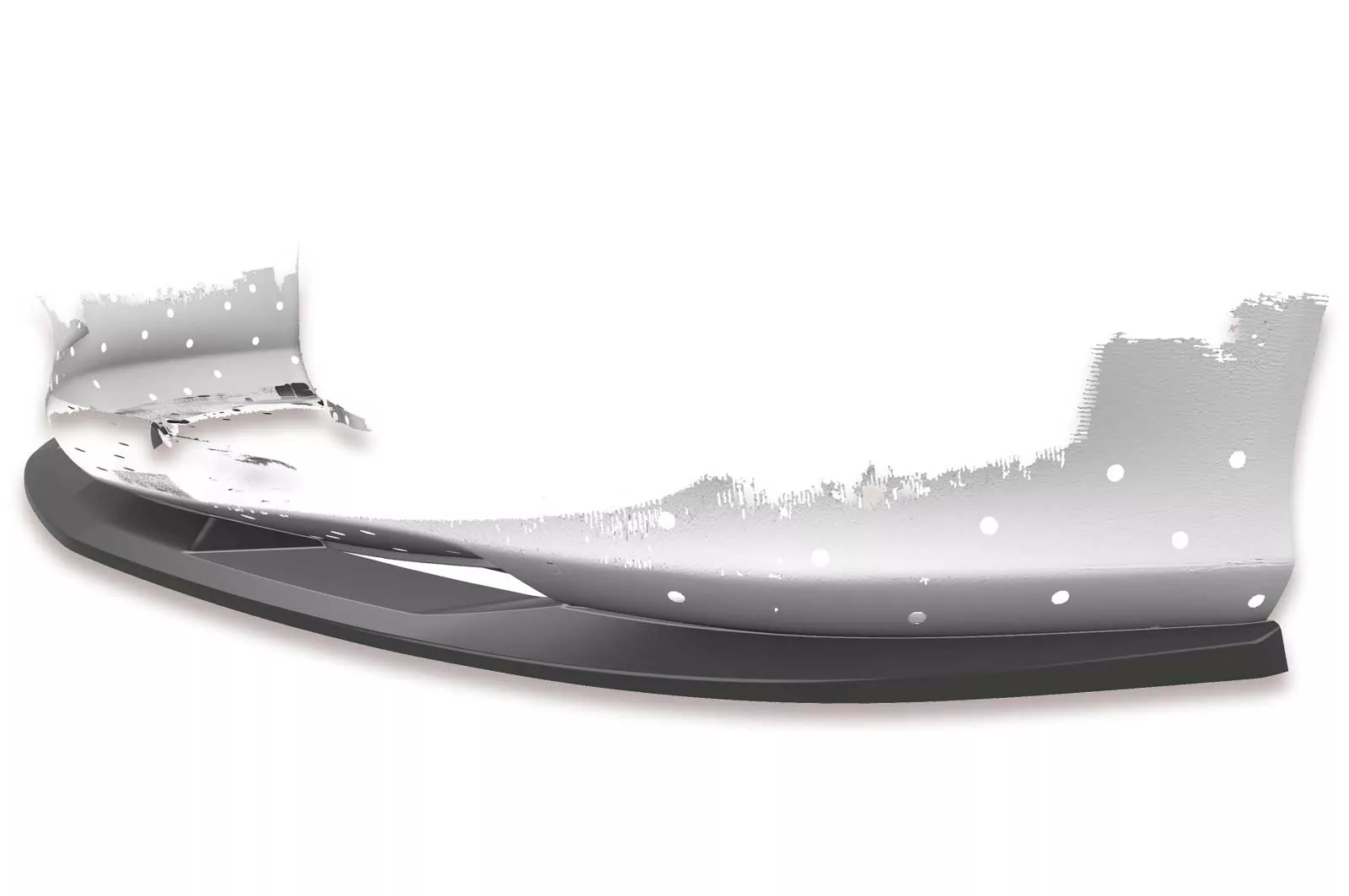 Cup-Spoilerlippe mit ABE für Mercedes Benz SL-Klasse R230 CSL427-M Carbon Look (matt)