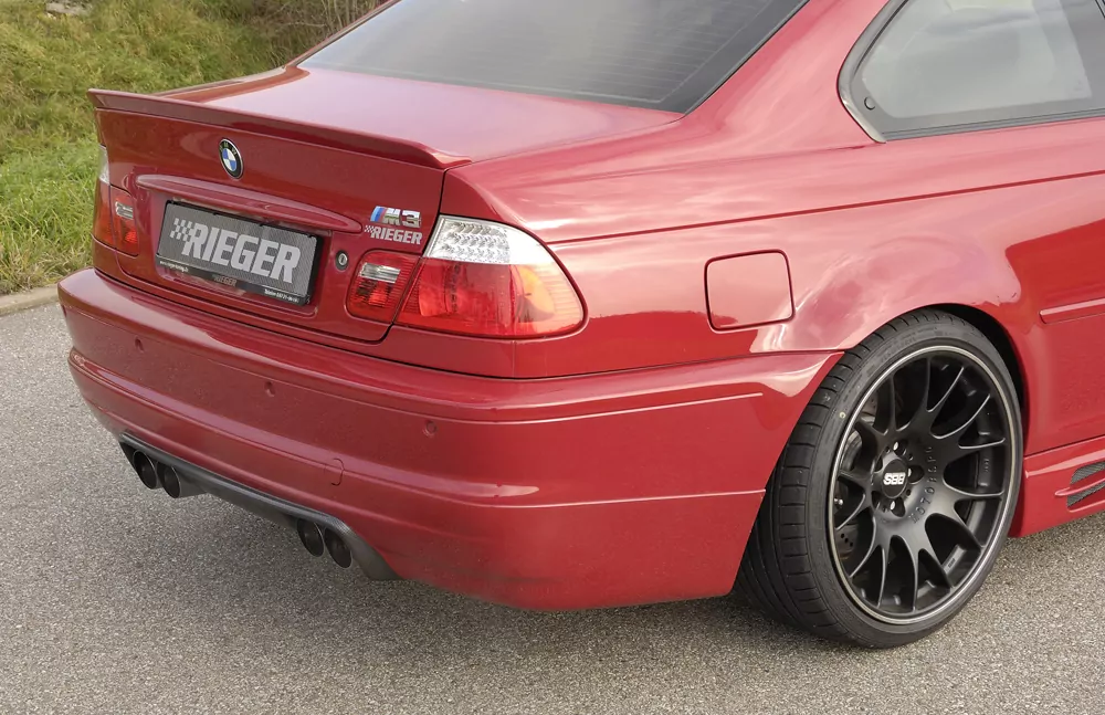 Rieger Heckklappenspoiler für BMW 3er E46 - Coupé 02.02- (ab Facelift) carbon optik
