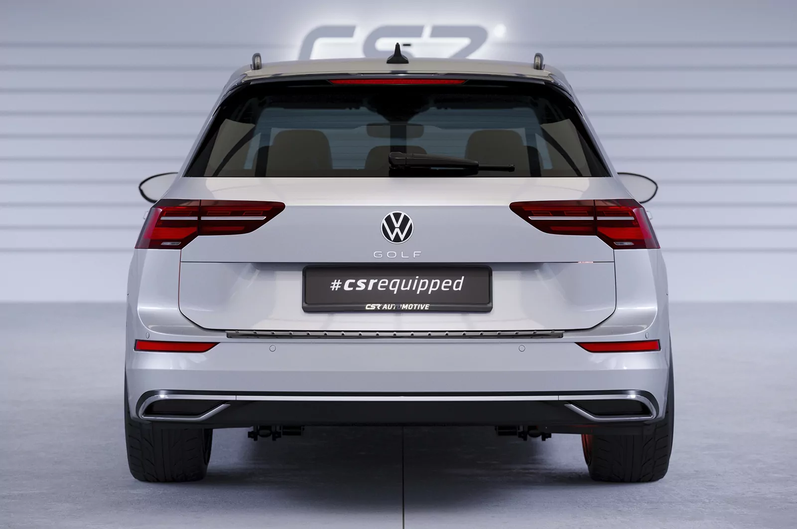 Heckflügel mit ABE für VW Golf 8 (Typ CD) Variant HF942 Schwarz Strukturiert