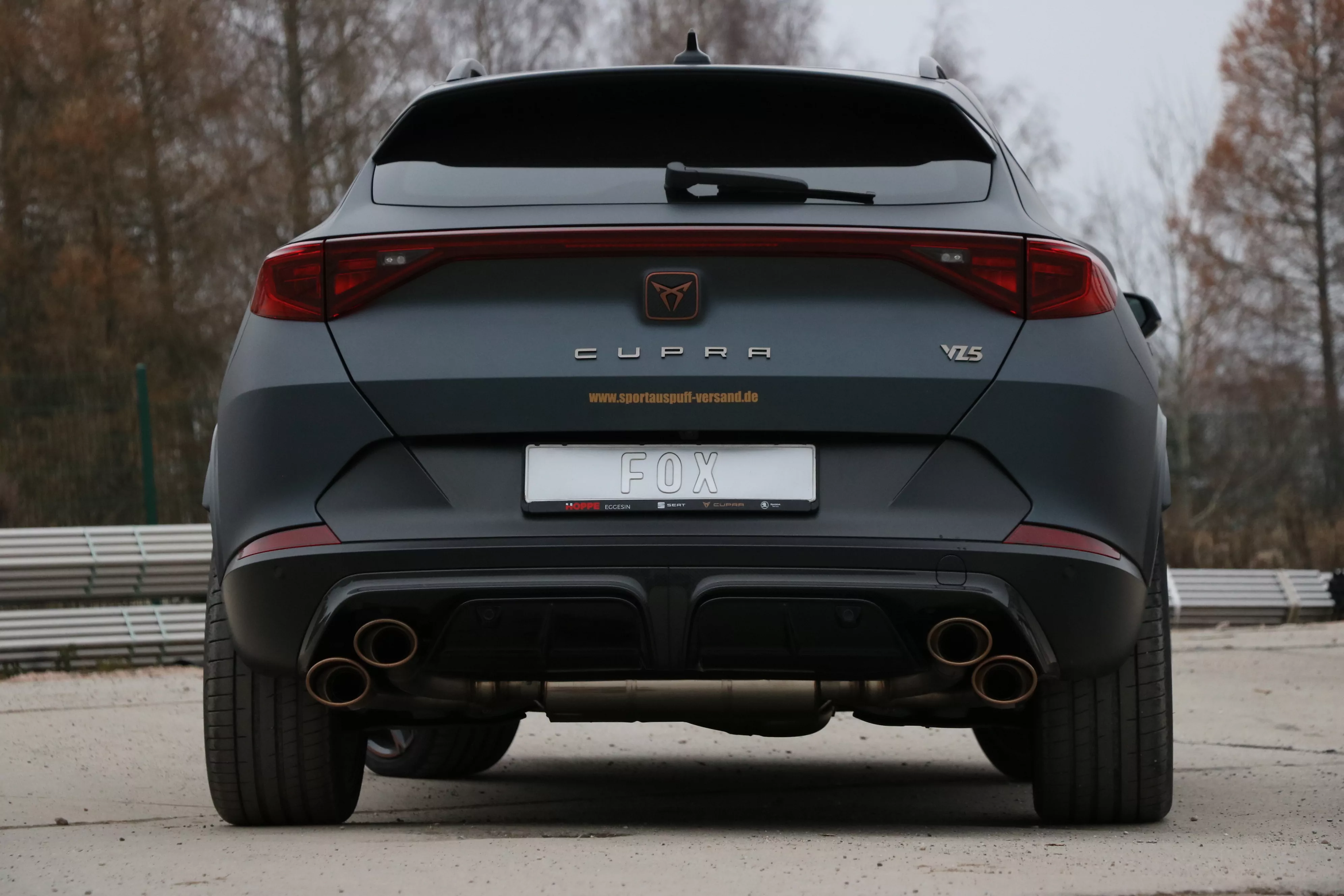 CUPRA Formentor 4x4 - VZ5  Endschalldämpfer mit 2 Abgasklappen - 2x115x85 Typ 32 rechts/links Kupfer-Optik