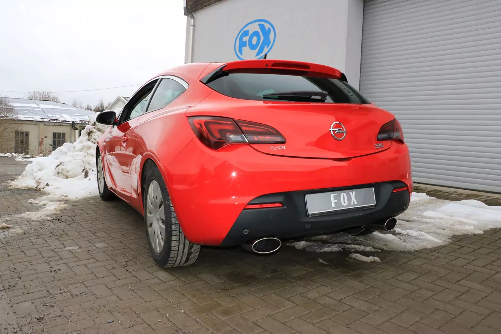 Opel Astra J GTC  Endschalldämpfer quer Ausgang rechts/links - 160x90 Typ 38 rechts/links