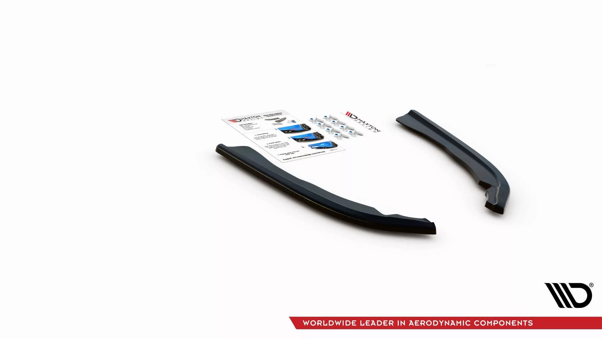 Heck Ansatz Flaps Diffusor V.1 Für BMW 4er M-Paket G22 / G23 / G22 Facelift / G23 Facelift Schwarz Hochglanz