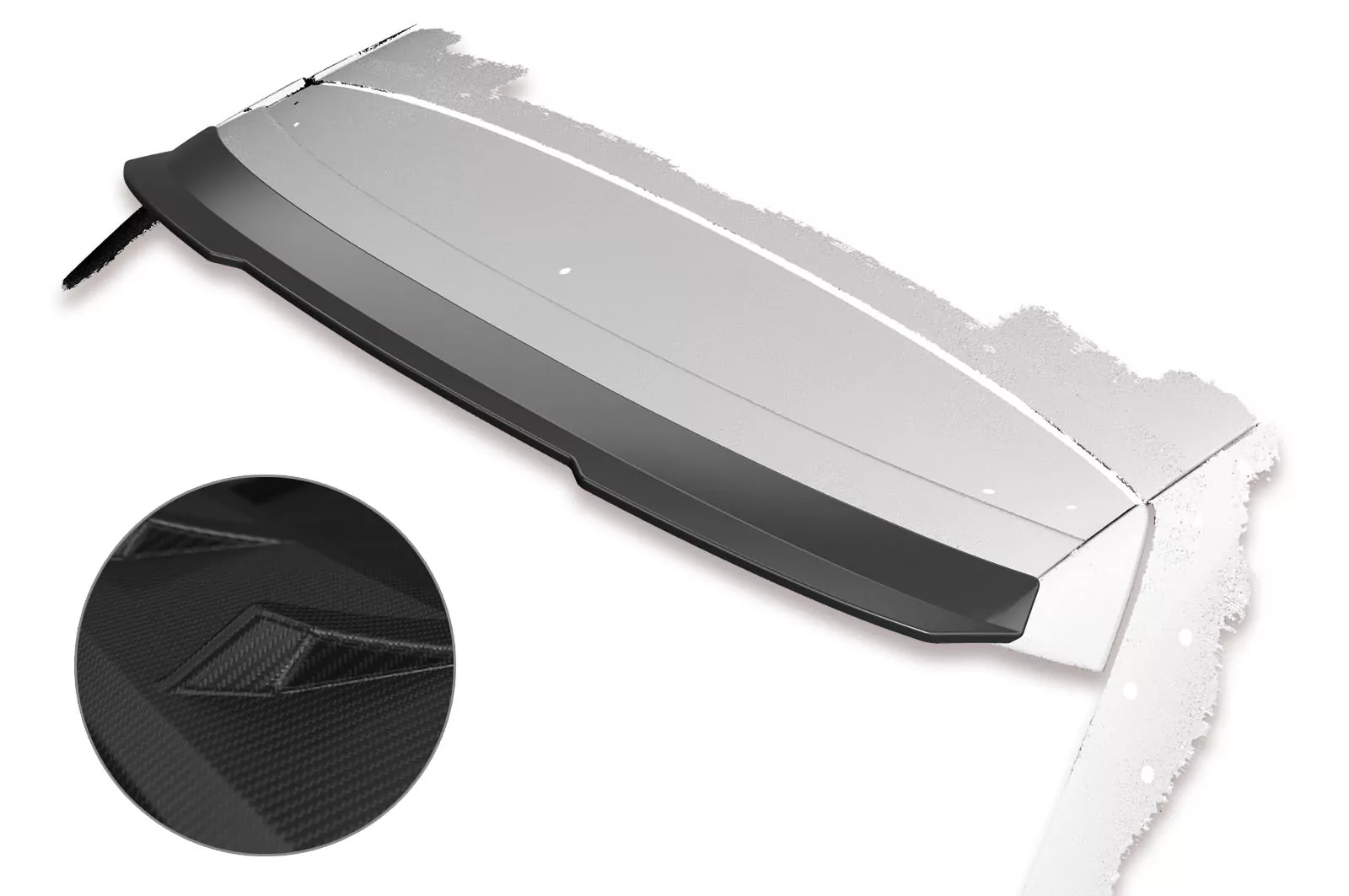 Heckflügel mit ABE für Seat Leon III 5F ST Cupra HF580-M Carbon Look (matt)