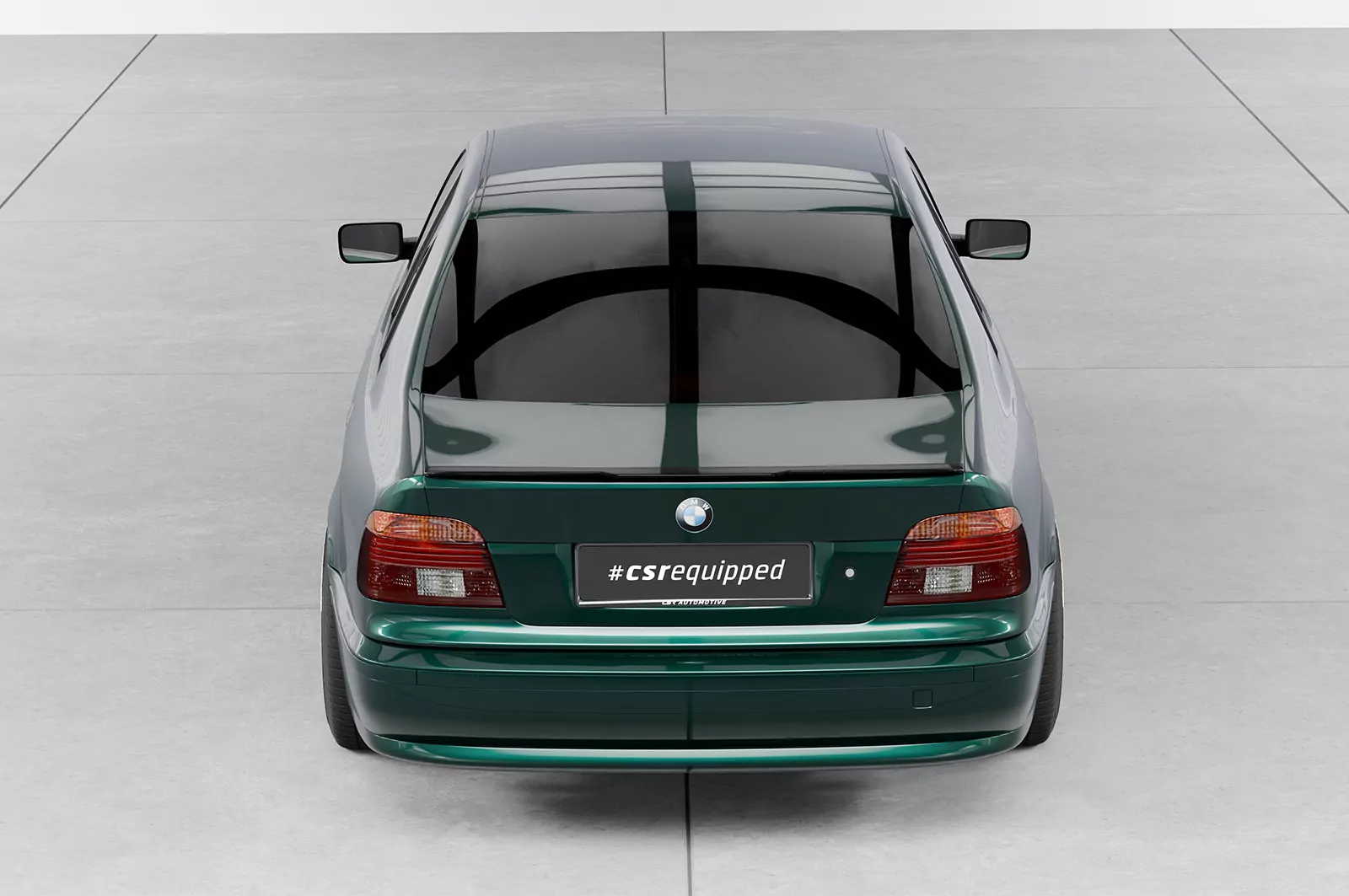 Heckflügel mit ABE für BMW 5er E39 Limousine HF913 Schwarz Strukturiert