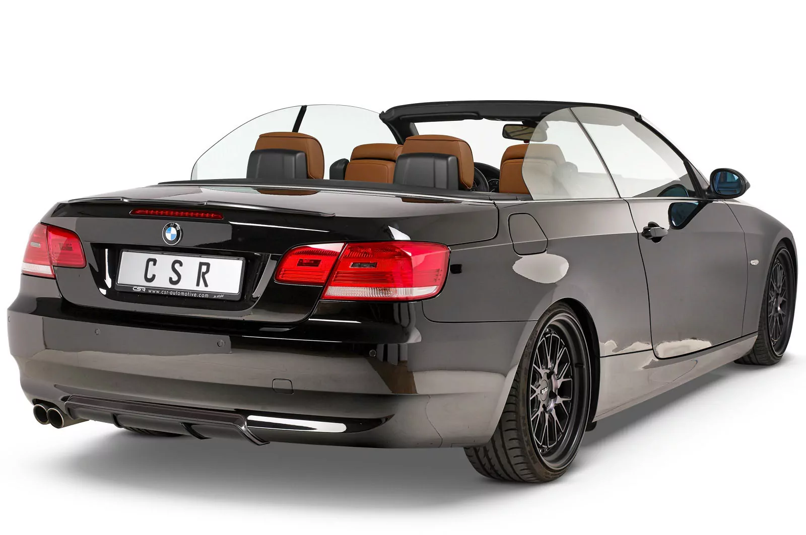 Heckansatz für BMW 3er E92 / E93 Lackierfreundlich (schwarz matt)