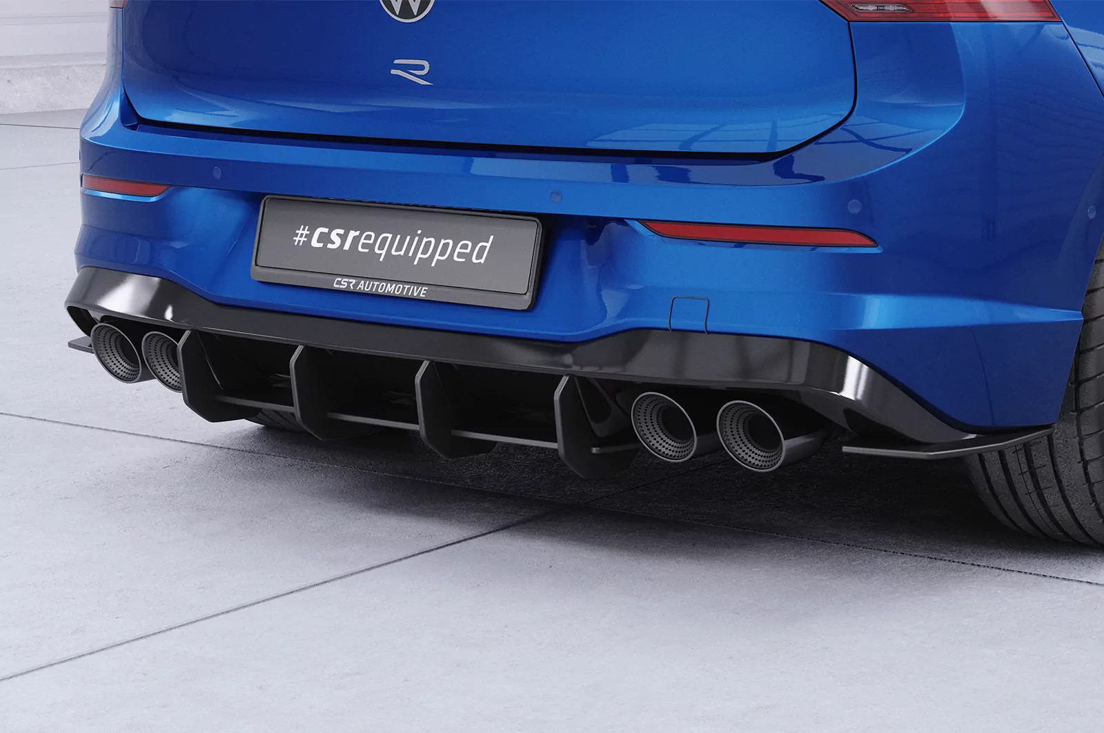 Racing Diffusor / Heckansatz für VW Golf 8 (Typ CD) R HA315