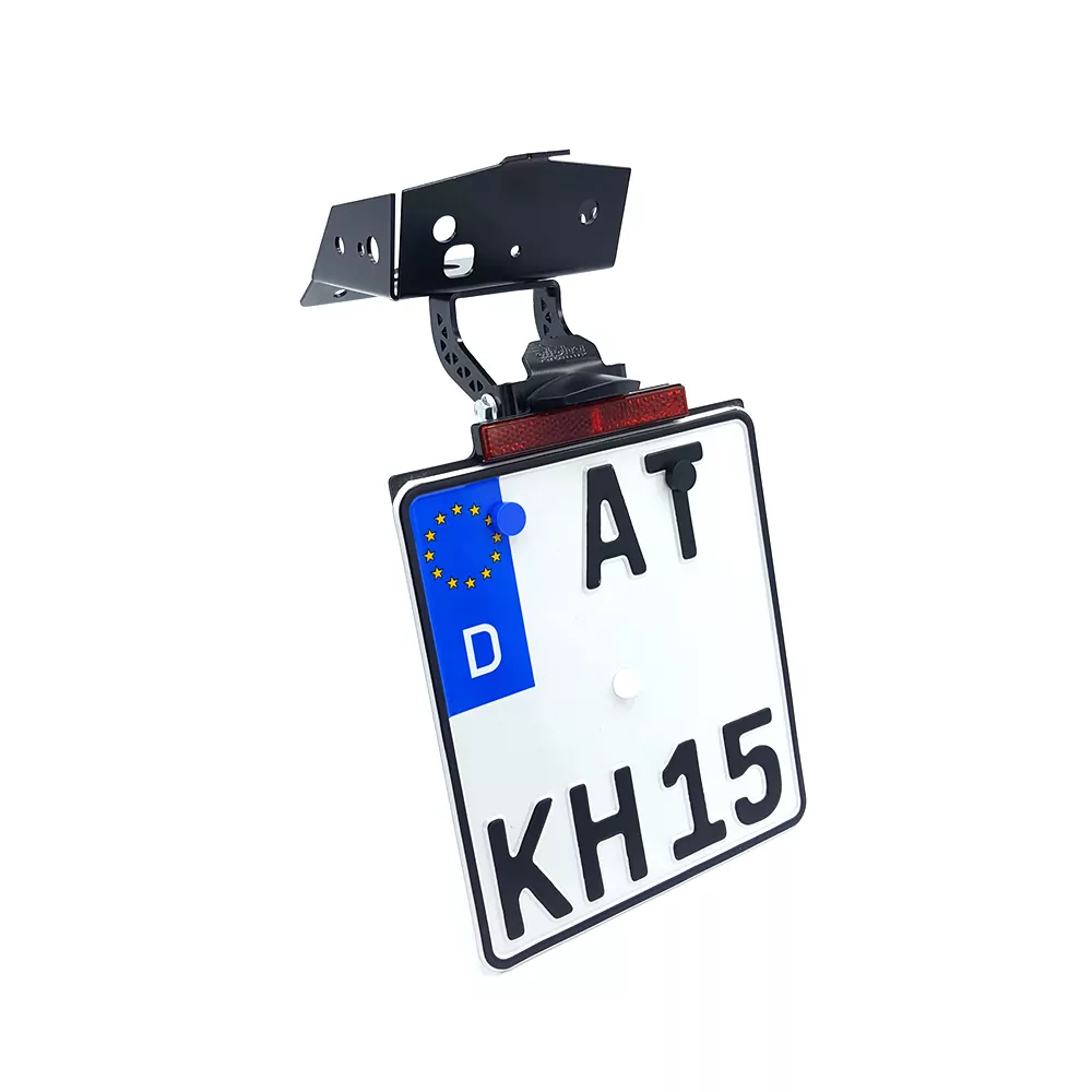 alpha Technik Kennzeichenhalter für KTM 690SMC R; Typ KTM690LC4; Modelljahr 2019-