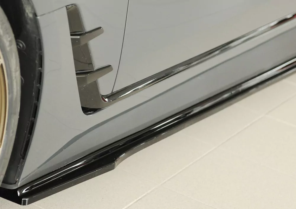 Rieger Seitenschweller links ansatz glanz schwarz für BMW i4 M G26  (G4C) Gran Coupé (5-tür.) 11.21-