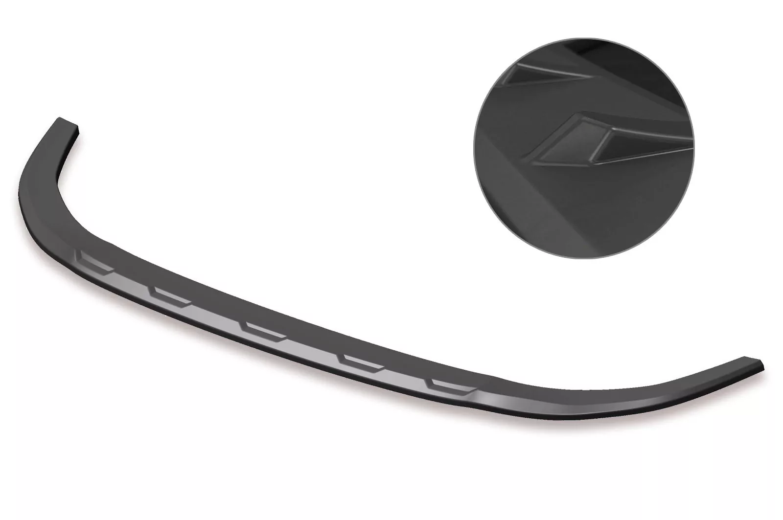 Cup-Spoilerlippe mit ABE für VW Golf 8 GTI, GTD, GTE, R-Line Lackierfreundlich (schwarz matt)